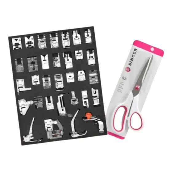 Prensatelas Kit De 32 Piezas Mas Tijera 8