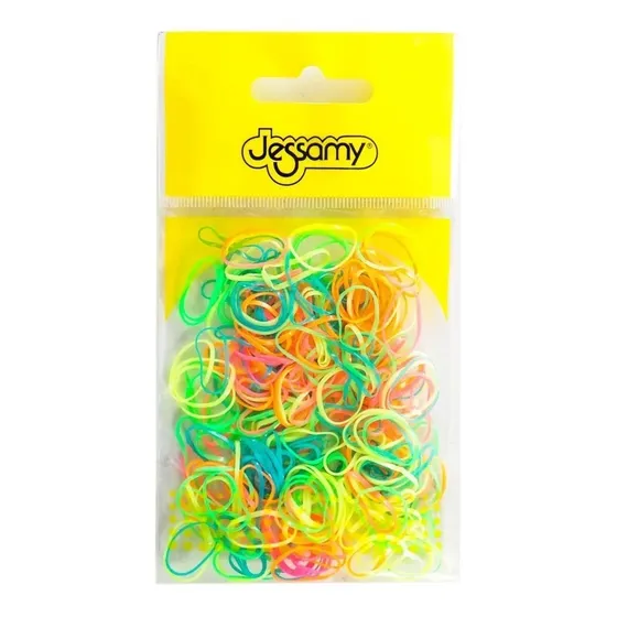 Banditas Elasticas Gomitas X250 Multicolor Peinados Trenzas