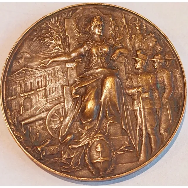 Medalla Cuartel Infantería San Nicolas De Los Arroyos 1915