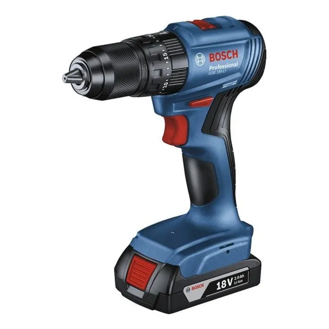 Atornillador Inalambrico Percutor Bosch Gsb185 Litio 18v 2 B