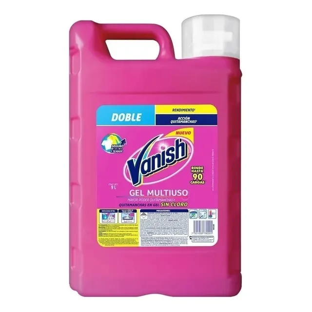 Vanish Líq Rosa Quitamanchas Gel Para Ropa De Color 9 Litros