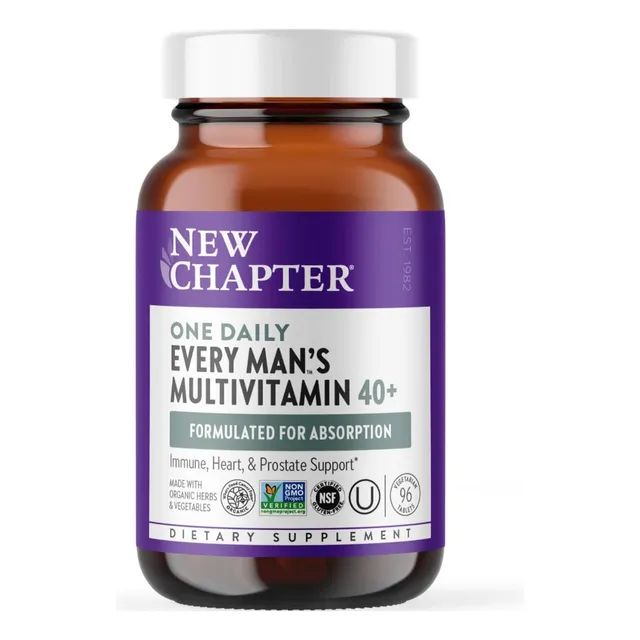 Multivitaminico Diario Para Hombre 40+ New Chapter 96 Tablet