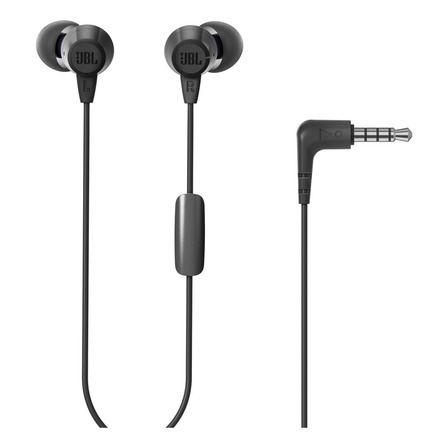 Fones De Ouvido Com Microfone E Fio Jbl C50hi Cor Preto Fones De Ouvido Com Microfone E Fio Jbl C50hi Cor Preto