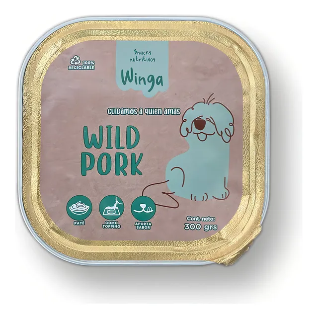 Paté Wild Pork 300 Grs (perros) - Winga