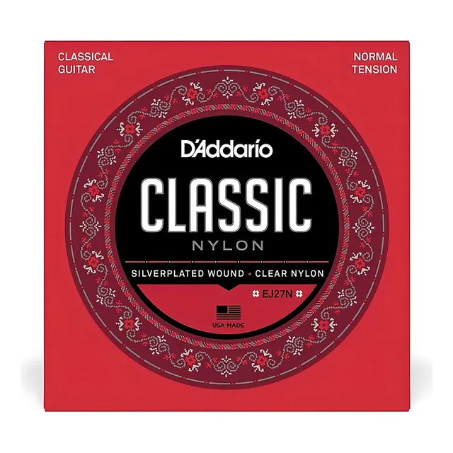Juego Cuerdas Nylon Para Guitarra Clásica Daddario Ej-27 N