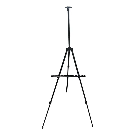 Atril Plegable Portatil Ajustable Para Bastidor Pintura Arte Negro