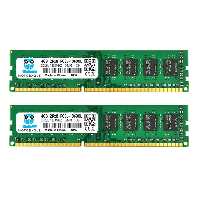 Memoria Ram 8gb (2x4gb) Ddr3 Udimm Motoeagle Verde
