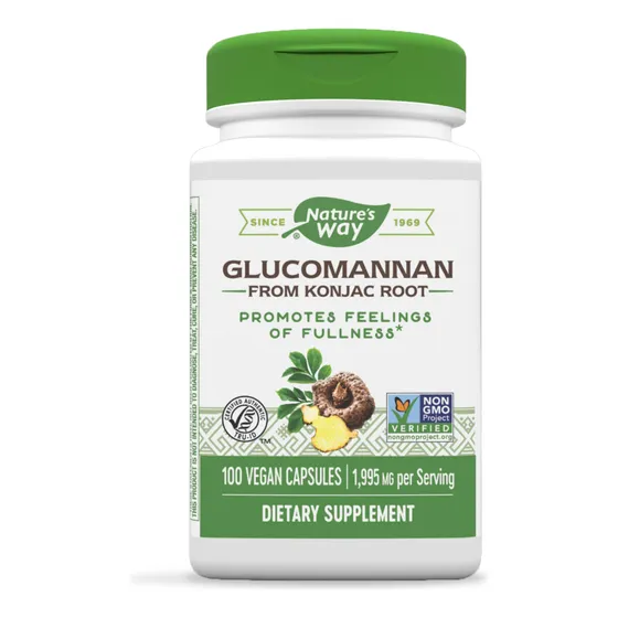 Suplemento Nature's Way Con Glucomanano De Raíz De Konjac, 1