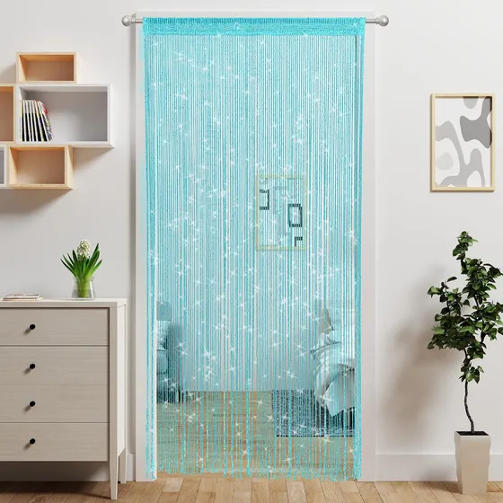 4 Piezas De Cortinas De Cuentas Para Puerta, Divisor De Habi