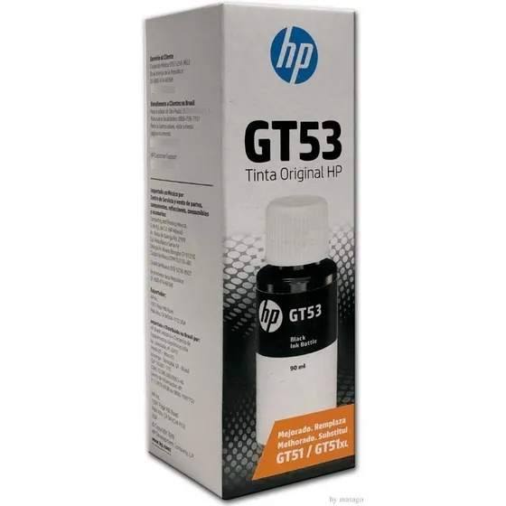 Botella De Tinta Original Negra Hp Gt53 (1vv22al) Entrega Ya