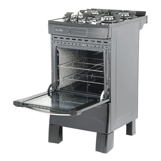 Cocina Tem Luna Glass 4 H S/g Encend Electrico Vidrio Albion