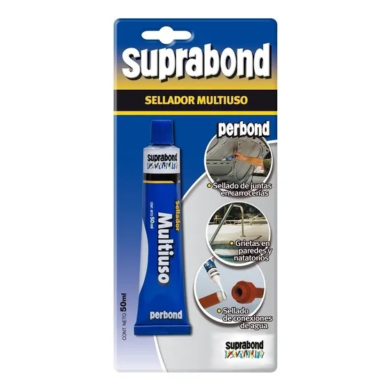 Sellador Multiuso Perbond En Pomo De 50ml X 3 Unidades