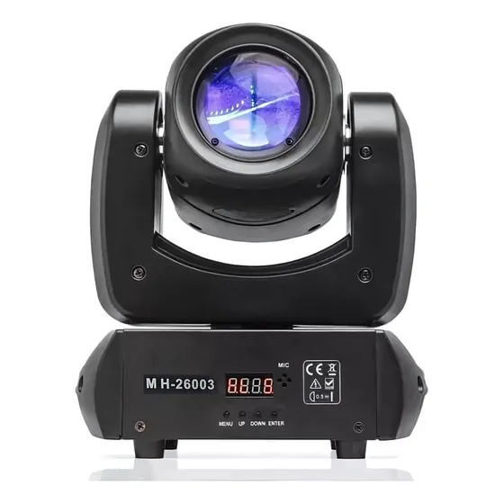 Moving Head Beam 100w Led 8 Gobos + Cores Prisma 127/220v
