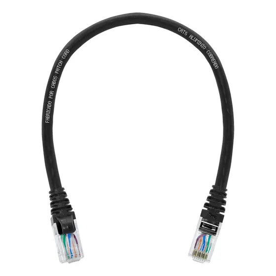Cabo Ethernet Para Roteador Cat6 Giga Alta Velocidade 30cm