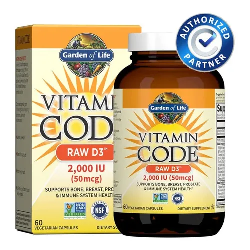 Garden of Life Code Vitamina D3 2000iu 50mg 60 cápsulas