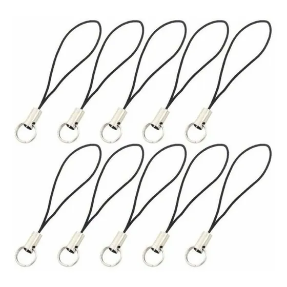 100 Cordões Cordinhas Celular Pen Drive Chaveiro Mp3 Argola 