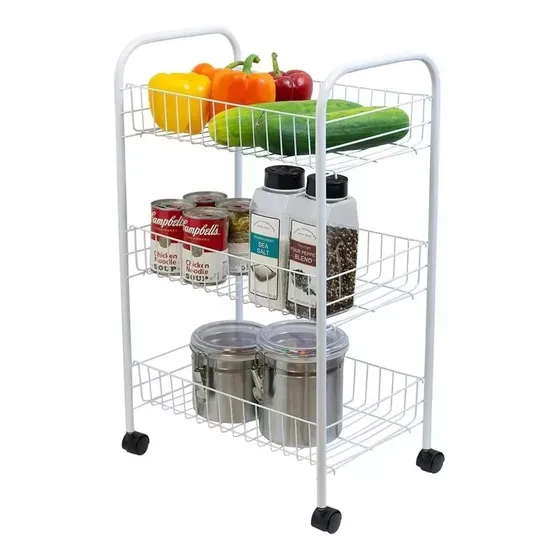 Carrito Verdulero Frutero 3 Niveles Con Ruedas Organizador