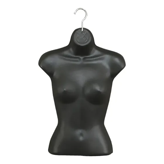 Maniquie Dama Medio Cuerpo Color Blanco Y Negro.