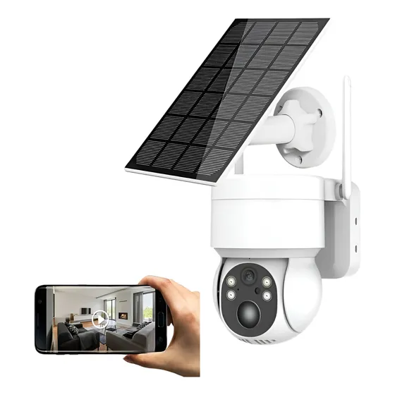 Camara 360 De Seguridad Ptz Ip66 Exteriores Con Panel Solar