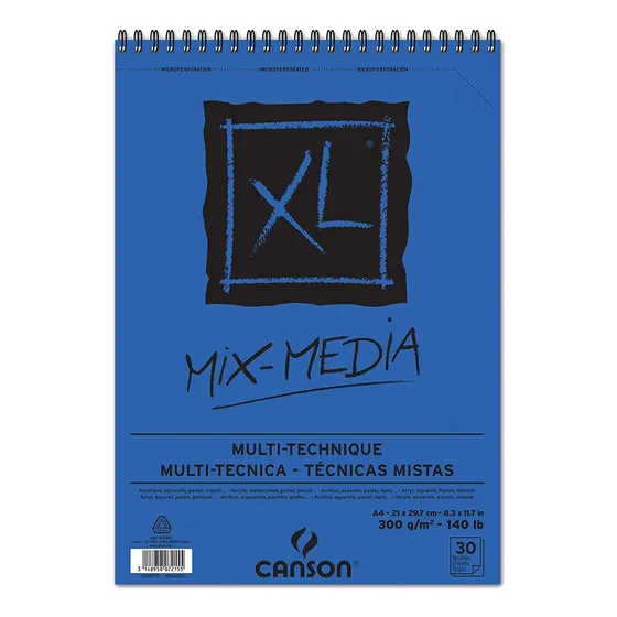 Croquera Tecnica Mixta Canson Xl 300gr A4