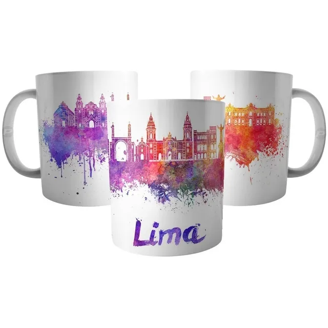 Caneca Presente Lembrança Da Cidade De Lima No Peru