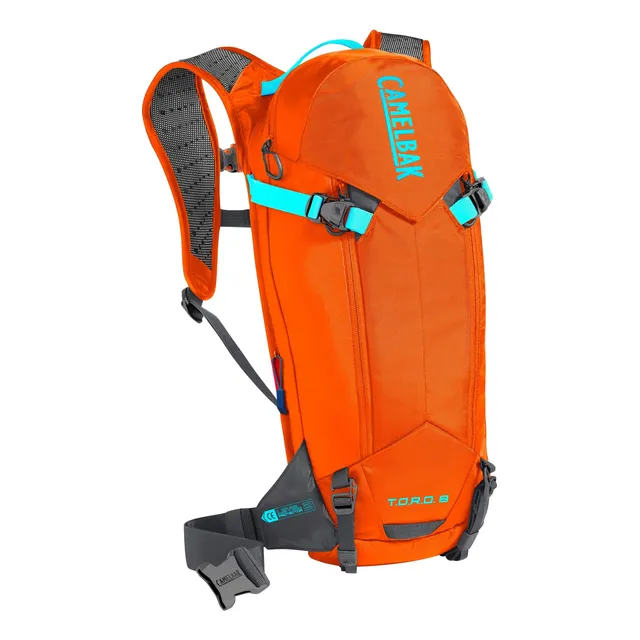 Camelbak T.o.r.o Protector 8 100 Onza Rojo Naranja Carbon
