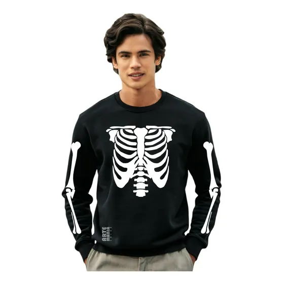 Polera Esqueleto Halloween