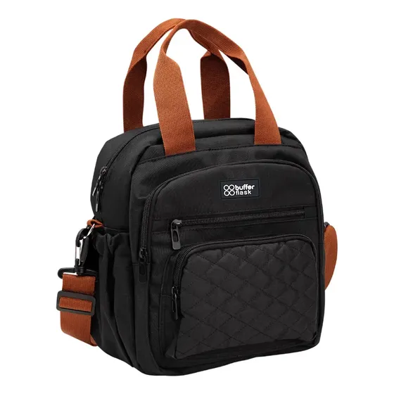 Lonchera Térmica Buffer Bolso Almuerzo Y Mochila 2 En 1 Color Negro