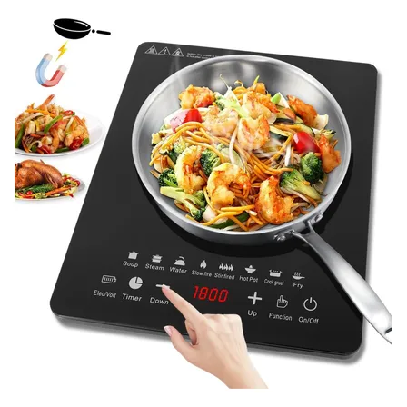 Placa De Inducción De 2200 W Con Pantalla De 8 Velocidades