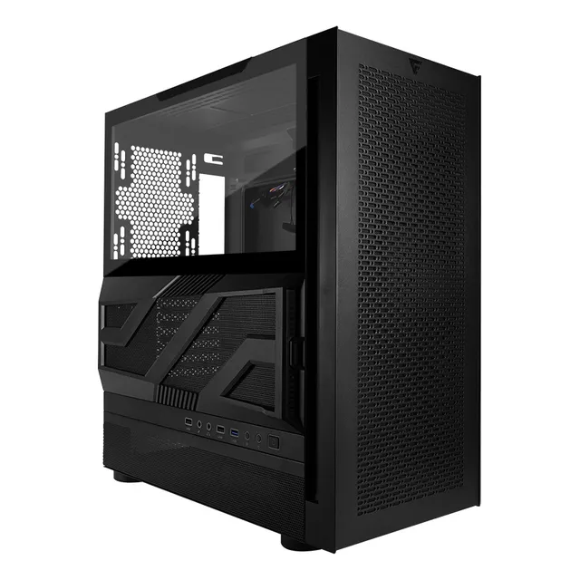 Game Factor Csg800 Gabinete Gamer Atx, M-atx Color Negro