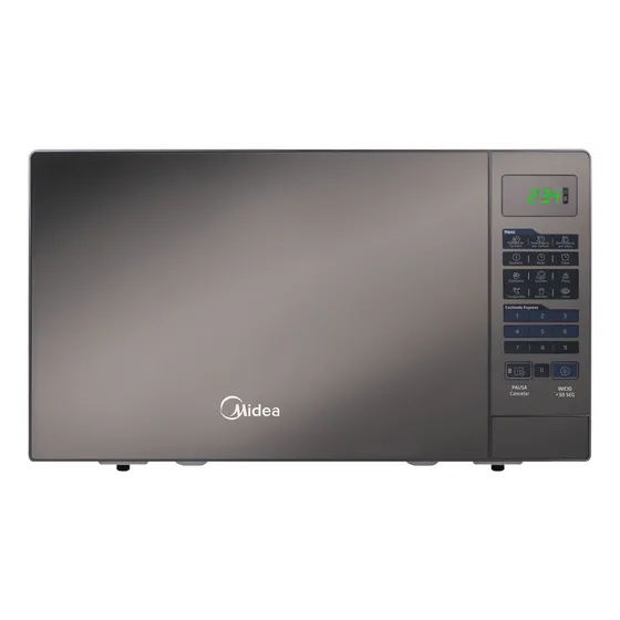 Horno De Microondas Midea 0.7 P3 Silver Puerta Espejo