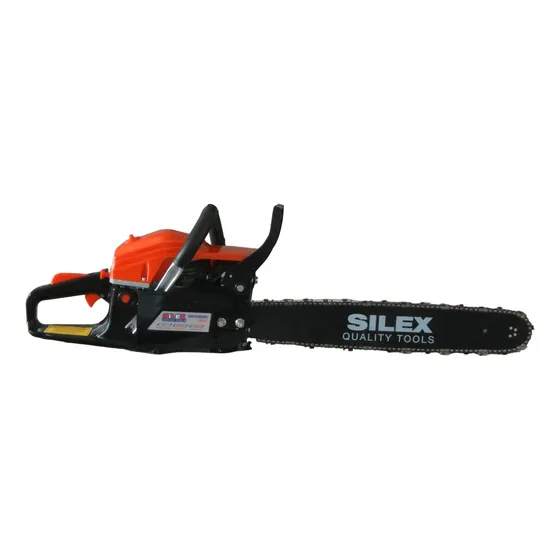 Motosierra Naftera A Explosión Silex Espada 50 Cm 52cc 3.5hp Color Naranja/Negro