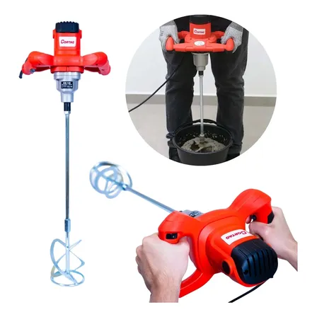Misturador Argamassa Tinta Massa Gesso Eletrico 1200w 220v 220v