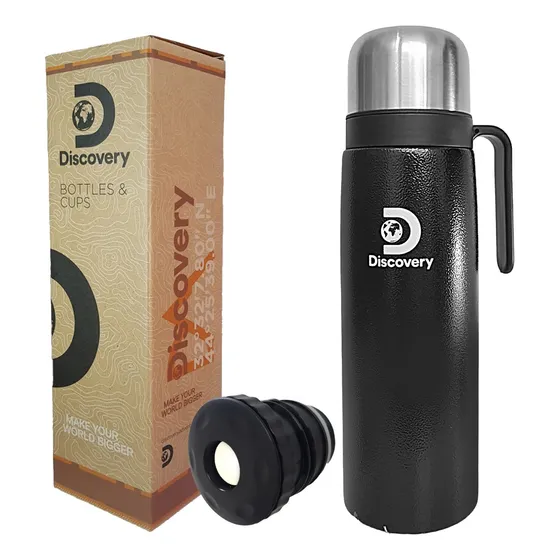 Termo 1 Litro Discovery Acero Inox Manija Doble Capa