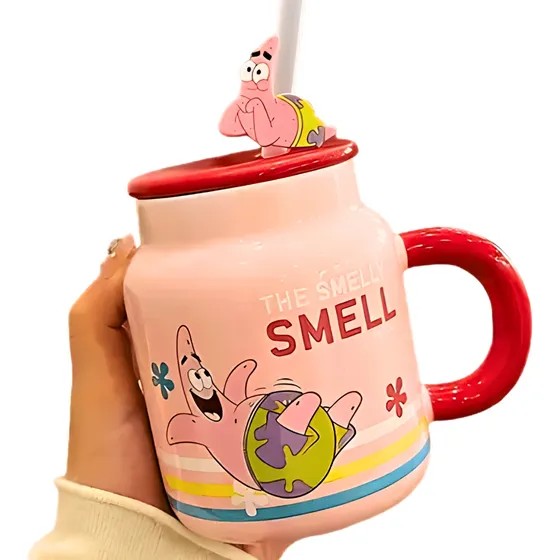 Taza Cerámica Patricio Estrella Bob Esponja 400ml