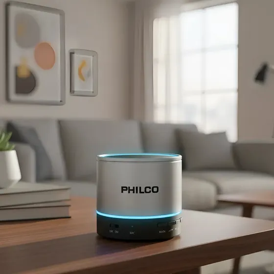 Parlante Portátil Philco P295 Bluetooth con Radio FM y USB Plateado