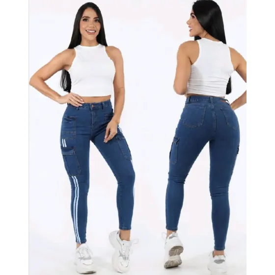 Jeans Dama Cargo Importado