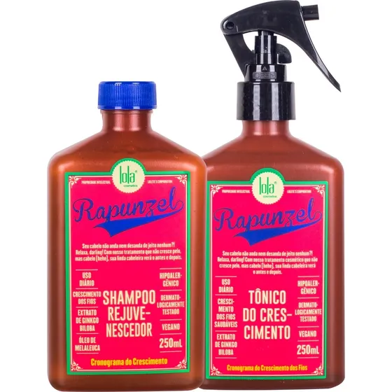 Kit Lola Cosmetics Rapunzel Shampoo E Tônico Capilar 2 Itens