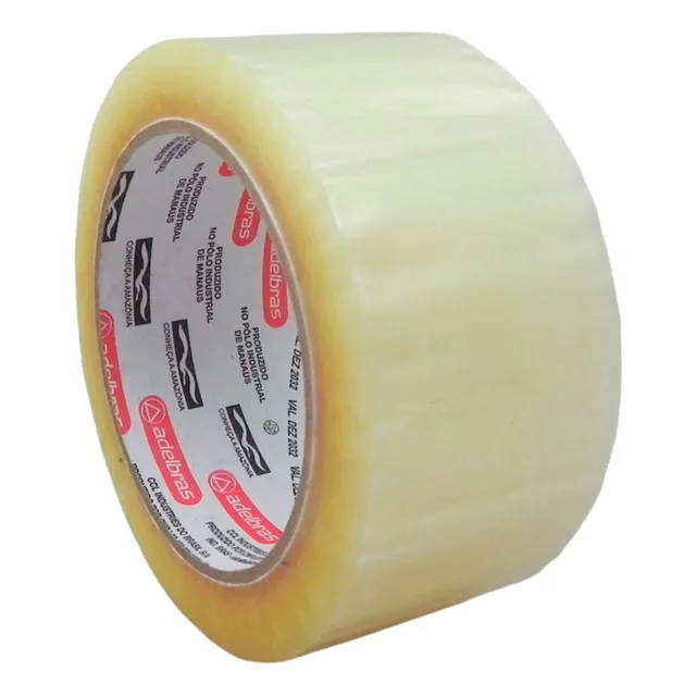 Cinta Adhesiva Transparente 48mm X 100mts Hot Melt Adelbras