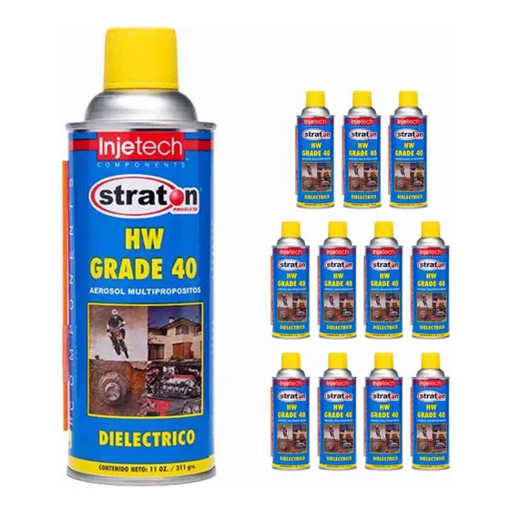 12pzs Liquido Lubricante Limpiador Multiusos Hw-40 11 Onzas