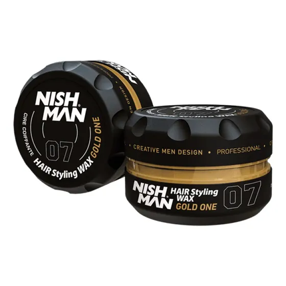 Cera Para Peinar Nishman Wax 07 Gold One Tipo Aqua 150ml