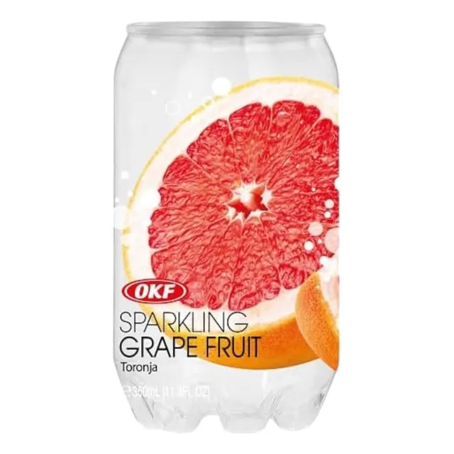 Refresco Coreano Sparkling Soda Sabor Toronja, Okf 350 Ml