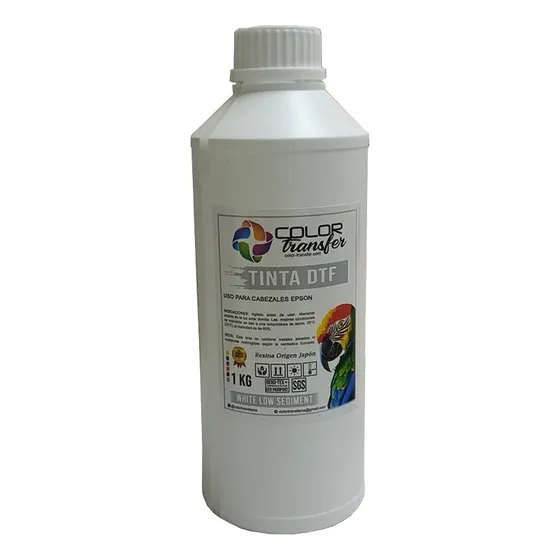 Tinta Color Transfer Dtf Blanca, Low Sediment 1 Kg.