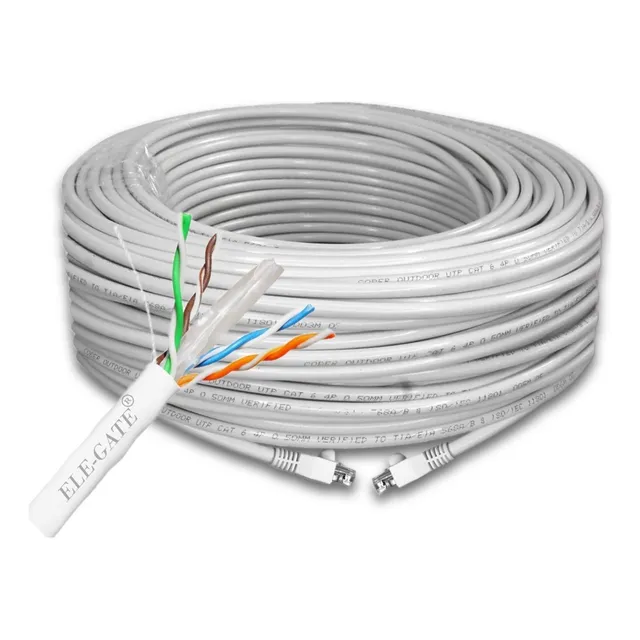Ele-Gate WI.183 Rollo 100m Cable UTP Blanco con entrada RJ-45