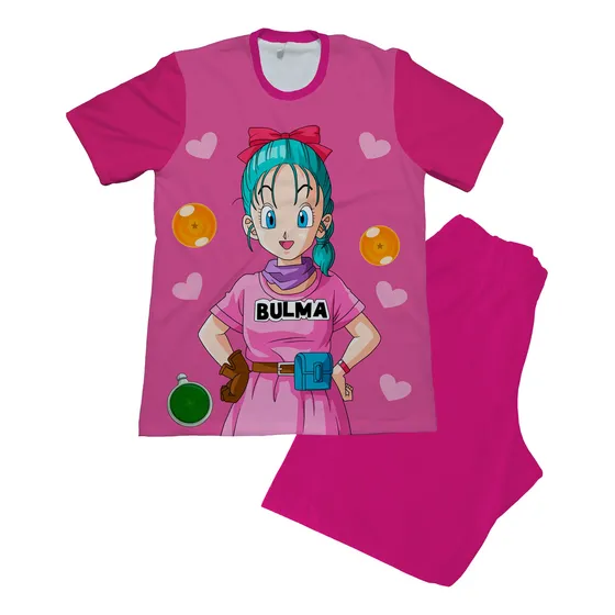 Pijama Niña Dragon Ball Z Bulma Milk Goku Anime