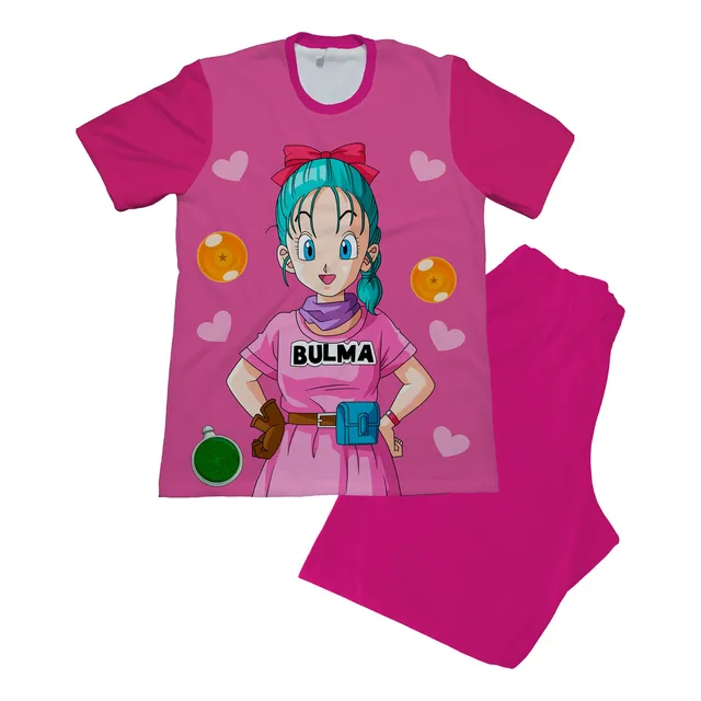 Pijama Niña Dragon Ball Z Bulma Milk Goku Anime