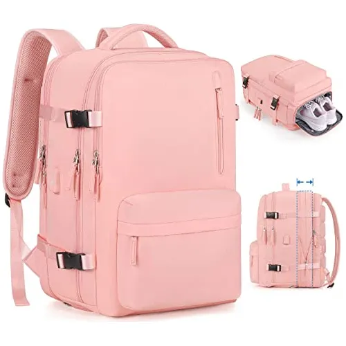 Mochila Grande Para La Cubierta De Viaje, Ampliable 7rkzi