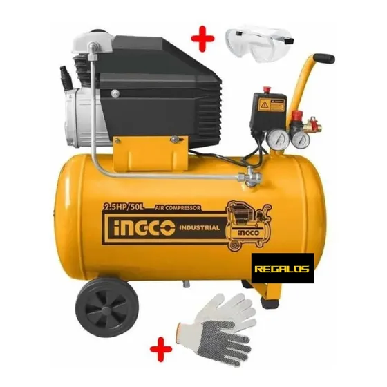 Compresor De Aire 50lts. 2,5 Hp Ingco Ac25508 - Tyt