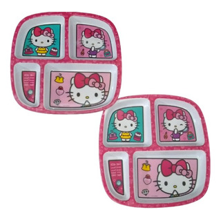 Hello Kitty Juego De Platos Con División. Hello Kitty Juego De Platos Con División.