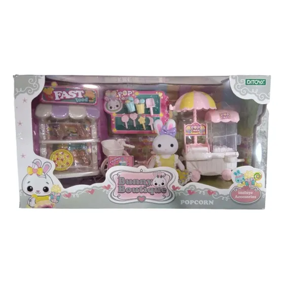 Bunny Boutique Pop Corn Conejo Carro Pochoclo Y Acces Ditoys